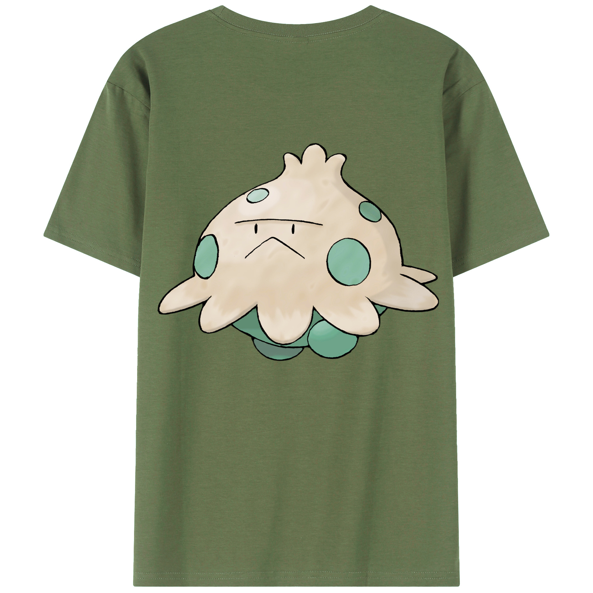（画像用） ポケットモンスター Pokémon 綿100％ メンズ半袖Tシャツ（バックプリント） 通気性